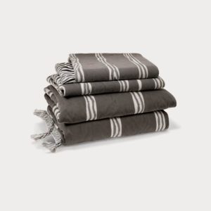 71x95 Inches Black Cotton Throw, Decorative Blanket 3 Product Image